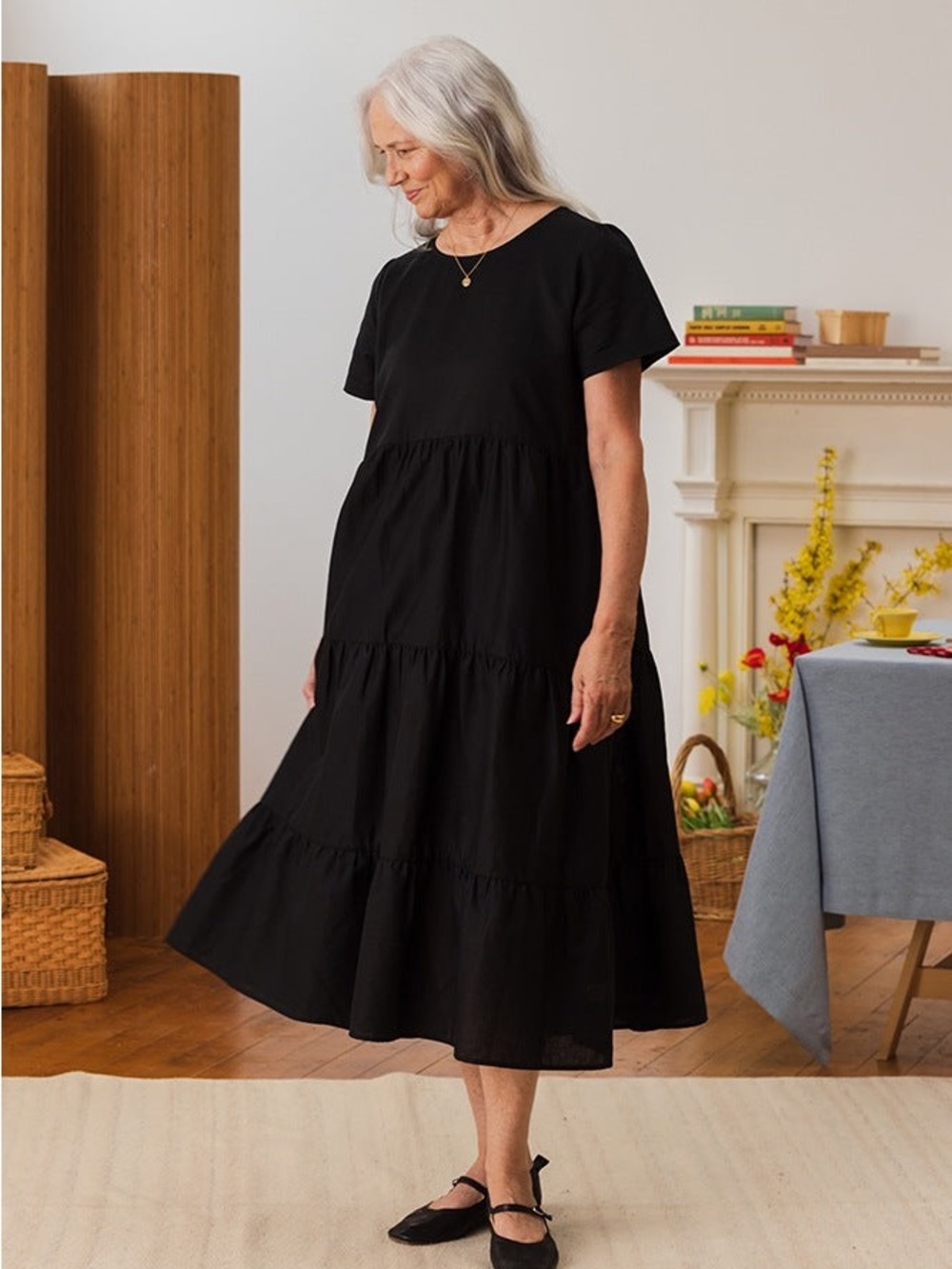 Tradlands Tiered Chalet Maxi Dress